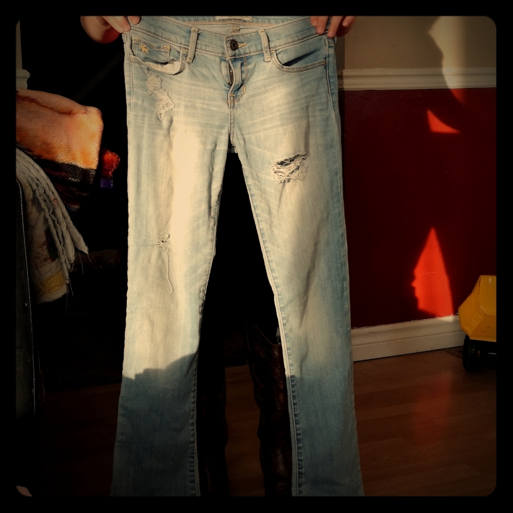Abercrombie distressed jeans